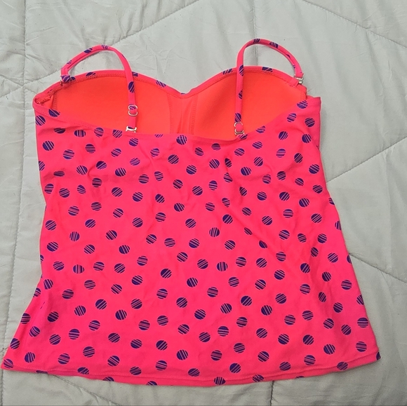Pink and Blue Tankini Top - Picture 2 of 3